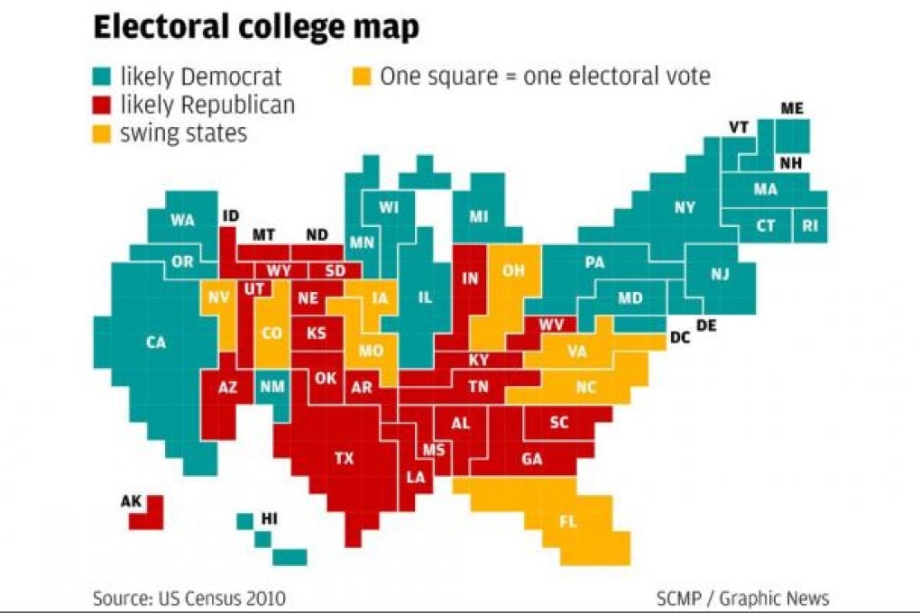 Electoral college map