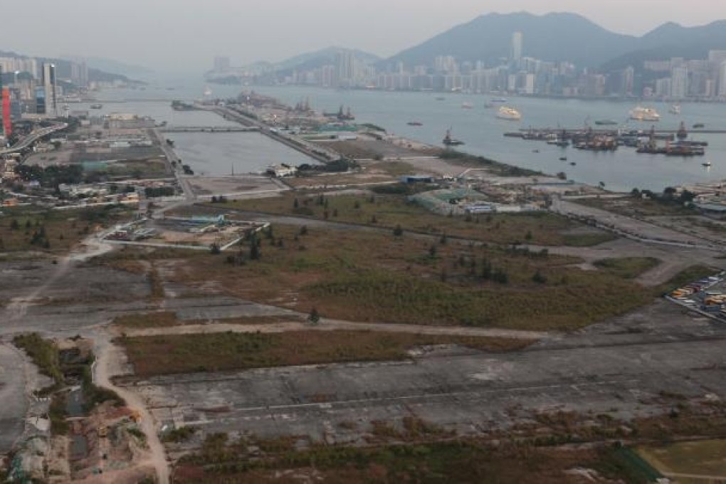 Amid debate about a sports hub and housing, some plots at Kai Tak have been set aside for commercial and office use. Photo: Nora Tam