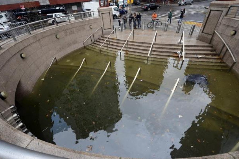 Bowling Green subway station in Battery Park, New York, after one of the worst natural disasters in the system's 108-year history. Photo: AFP