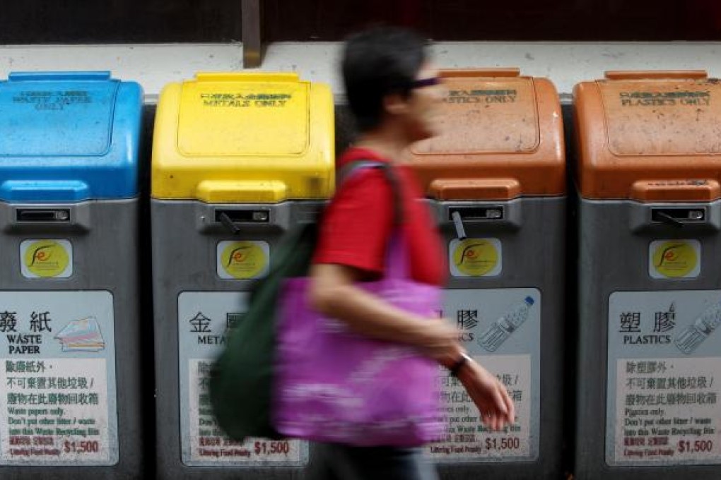 Make better use of city's recycling bins. Photo: Sam Tsang