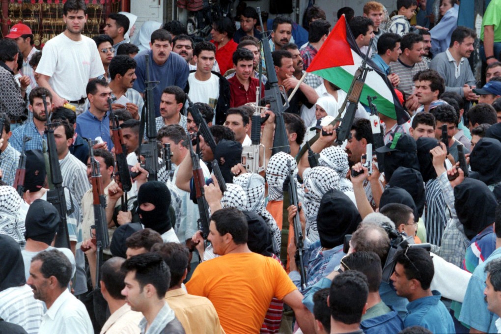 Palestinians remember Abu Jihad at a rally. Photo: Reuters