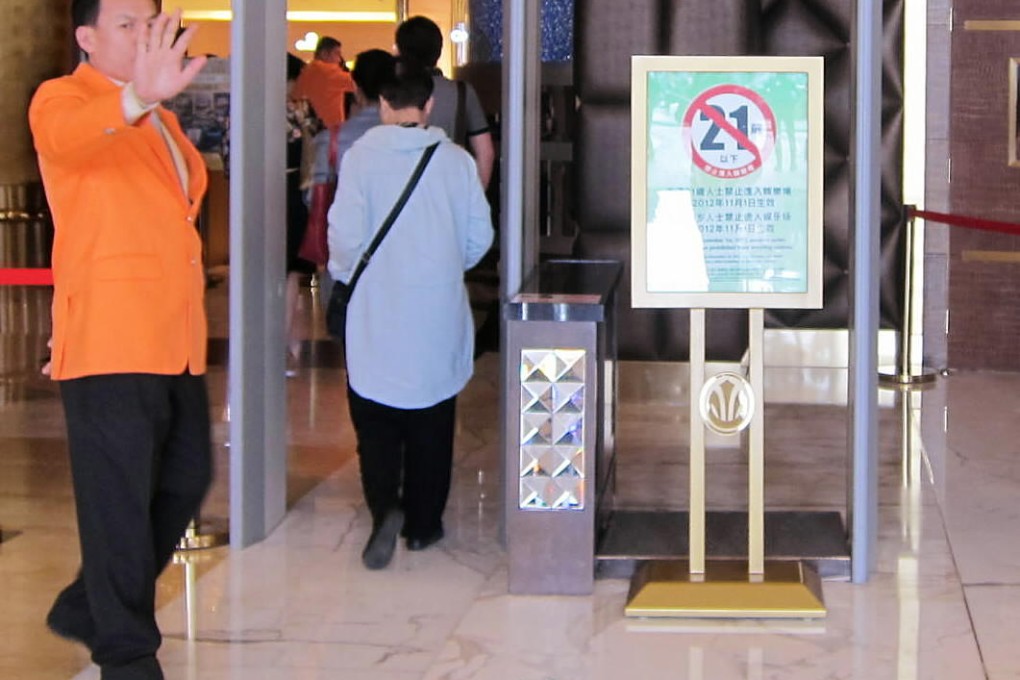 Under-21s are now barred from Macau's casinos. Photo: Jolie Ho