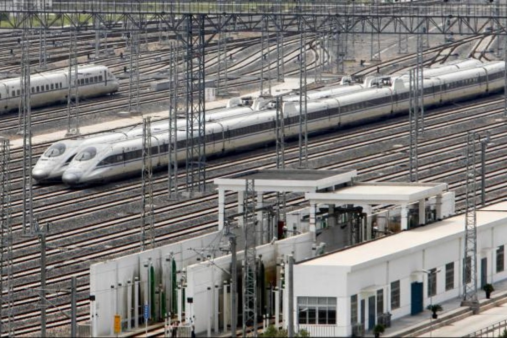 Railway construction is slowing for CRCC.Photo: Bloomberg