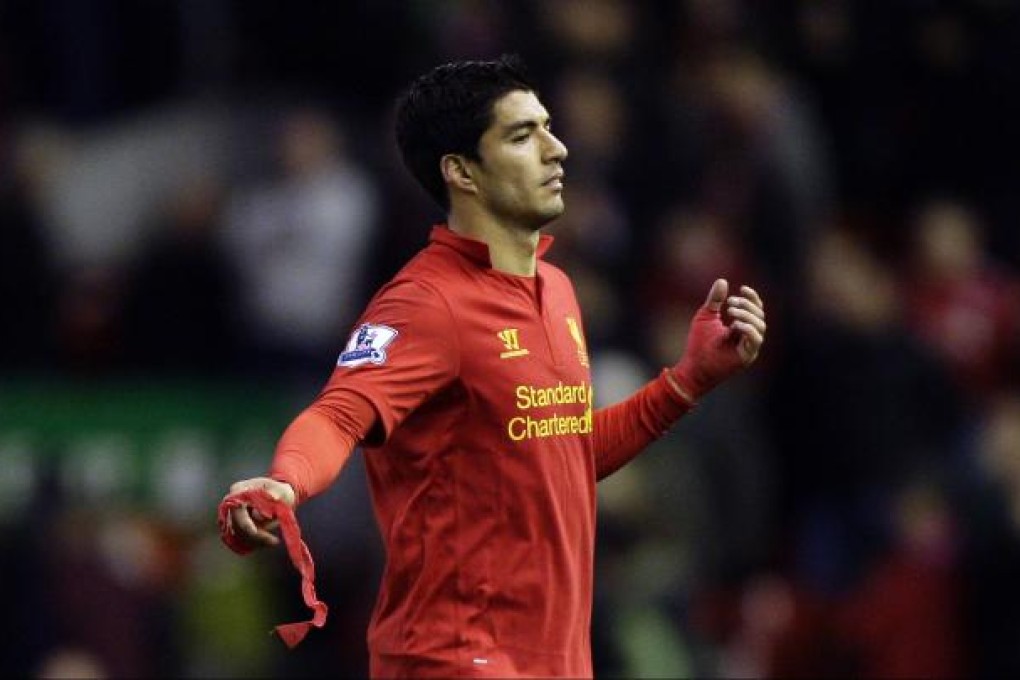Liverpool's Luis Suarez has a reputation for going to ground easily. Photo: AP