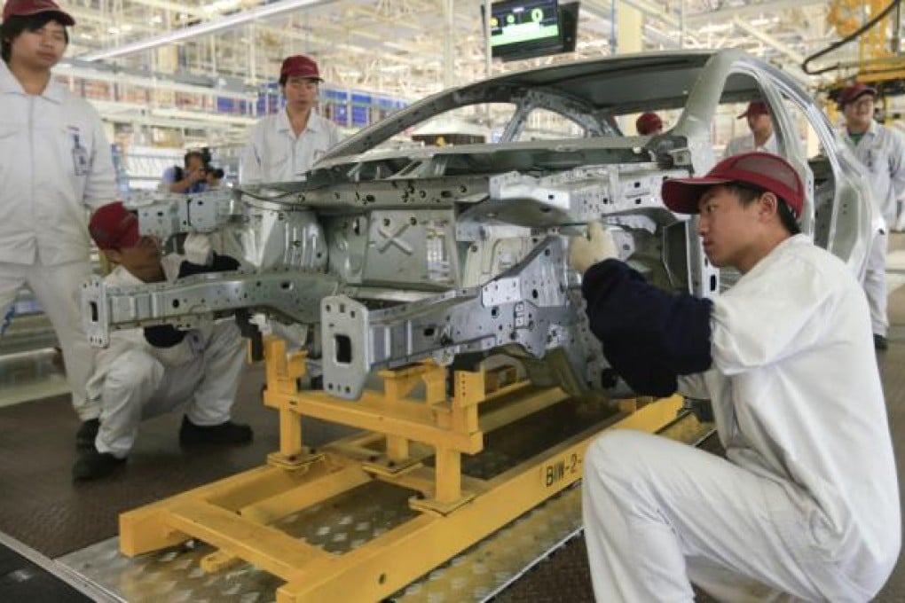 The mainland's manufacturing sector has shown signs of recovery.