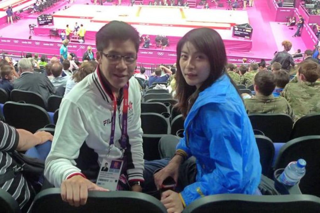 Kenneth Fok Kai-kong (left) and Guo Jingjing. Photo: Chan Kin-wa