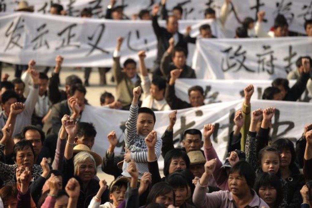 Last year's rally in Wukan led to local elections. Photo: AFP