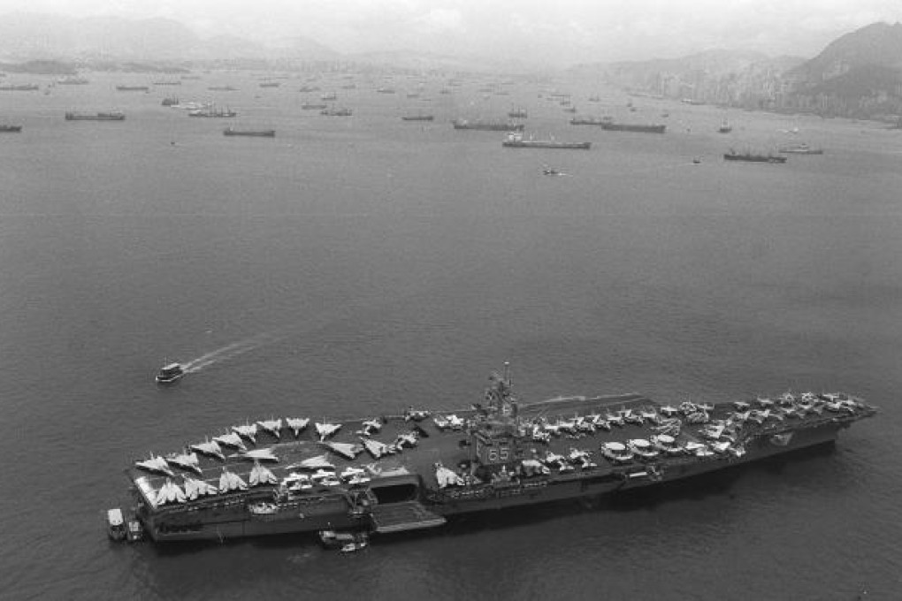 The USS Enterprise in Hong Kong waters. Photo: David Wong