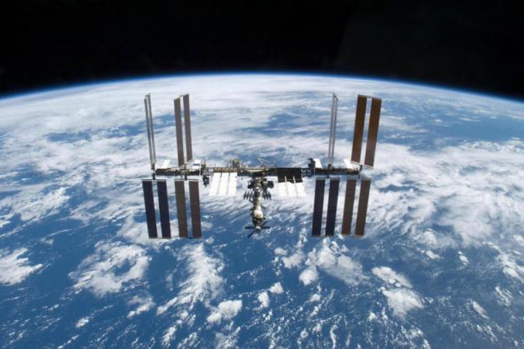 The International Space Station can be seen without a telescope. Photo: AP