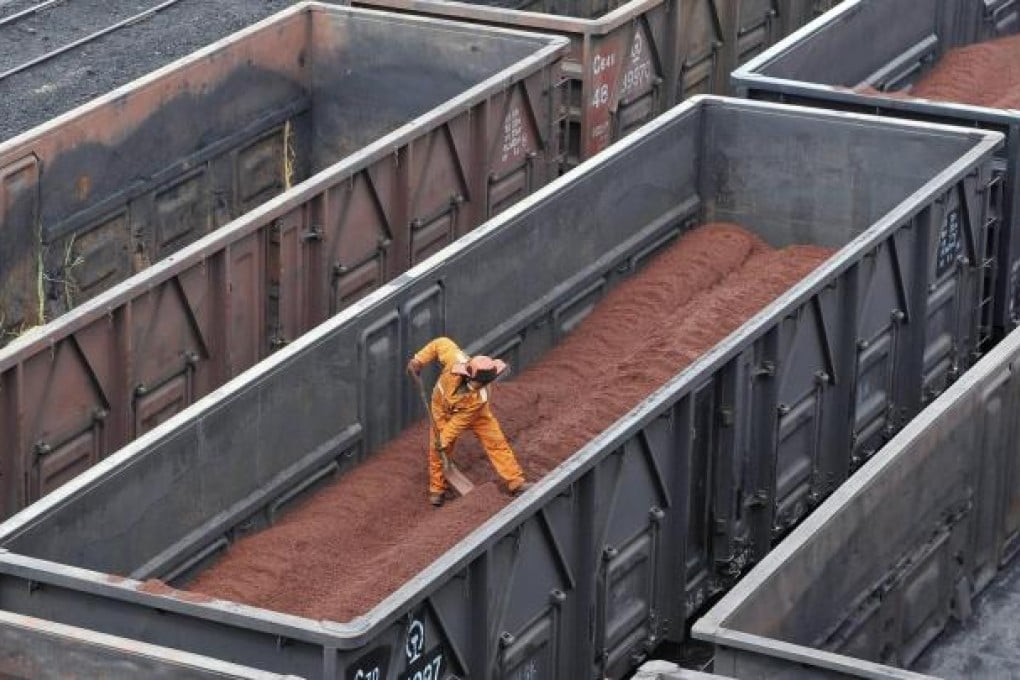Iron ore prices could edge down next year, according to one leading mainland metals industry figure. Photo: Reuters