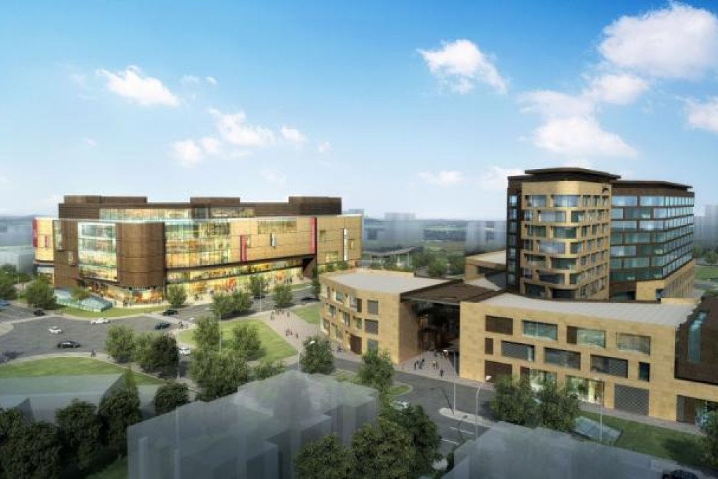 Artist's impression of Tiandi Bay mixed-use development in the northern new city district of Zhengzhou.