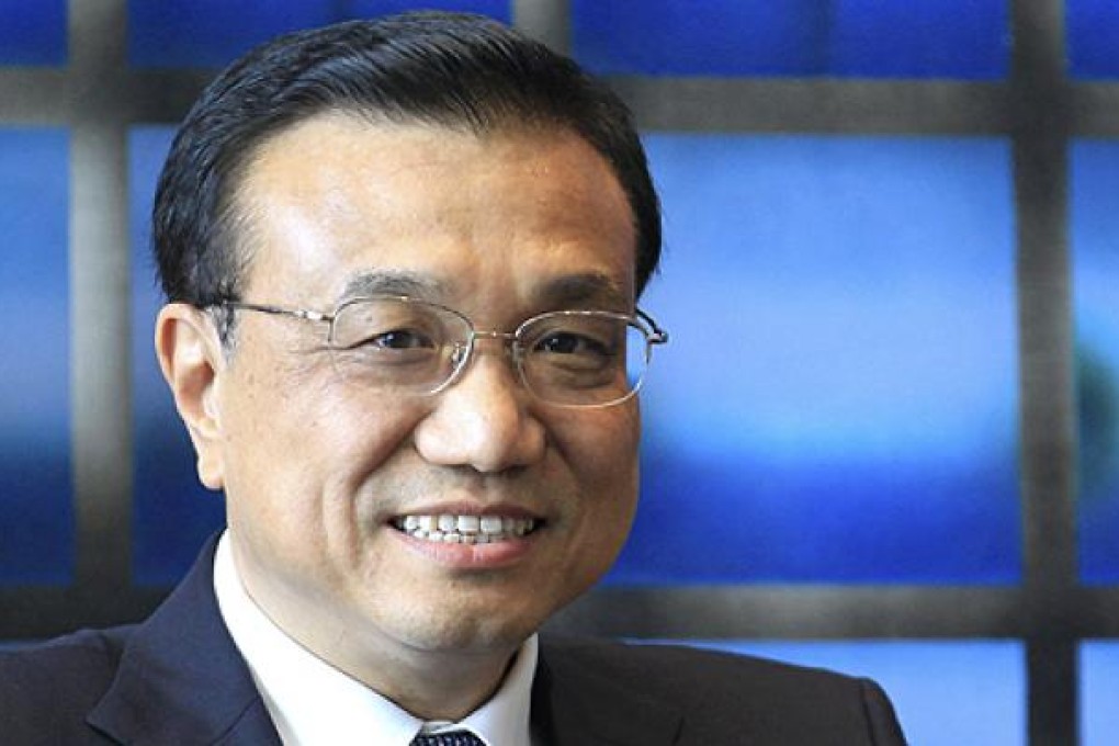 Vice-Premier Li Keqiang is expected to take over the reins of day-to-day government in March. Photo: Reuters