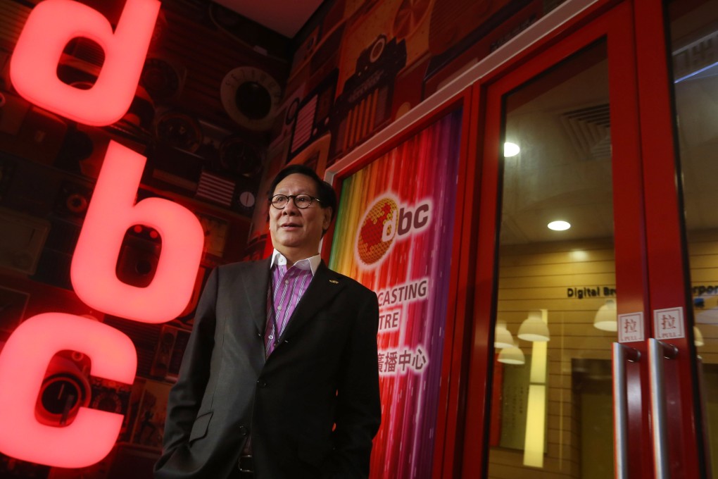 Albert Cheng King-hon appears in Digital Broadcasting Corporation in Cyberport after the radio station ceased operation. Photo: SCMP