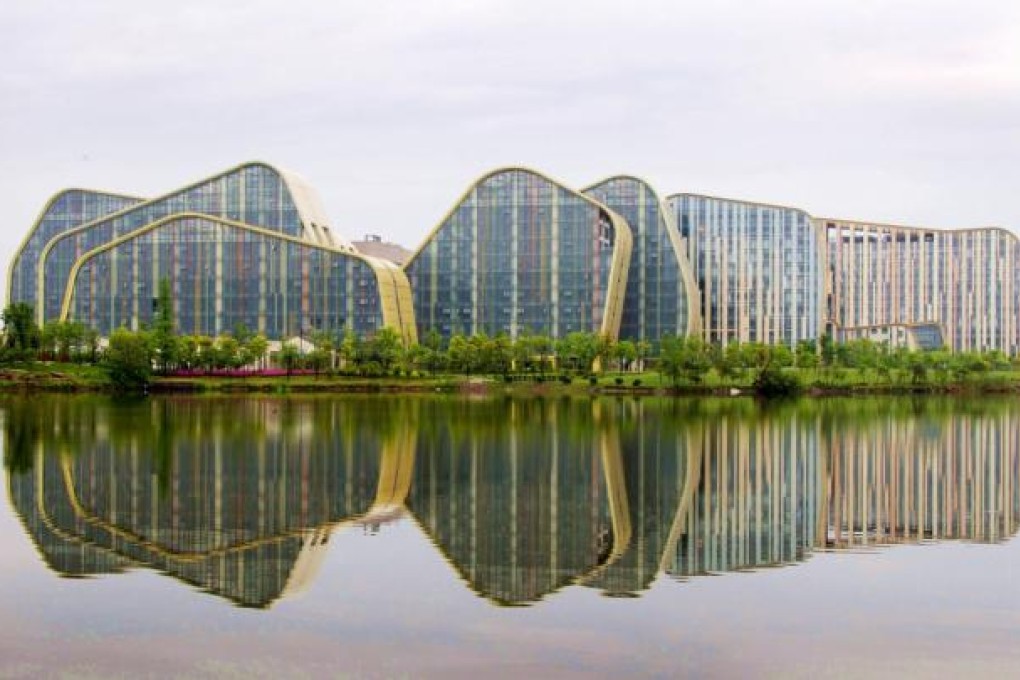 Baima Lake Animation Square in Hangzhou is built for the city's Cultural and Creative Industry.
