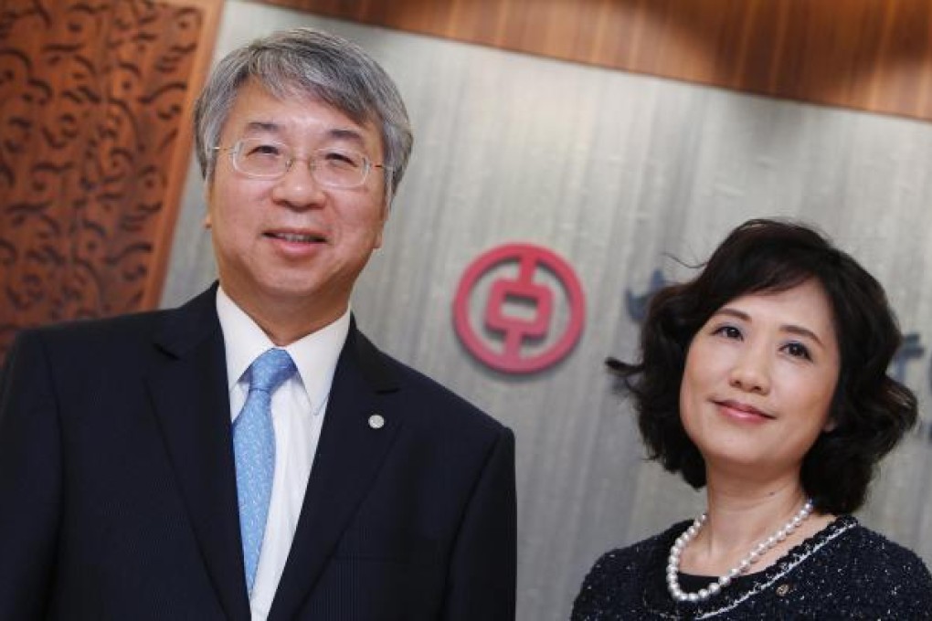 Jason Yeung and Wendy Tsang say a strong branch network and mainland connection will help the bank's new business. Photo: Sam Tsang