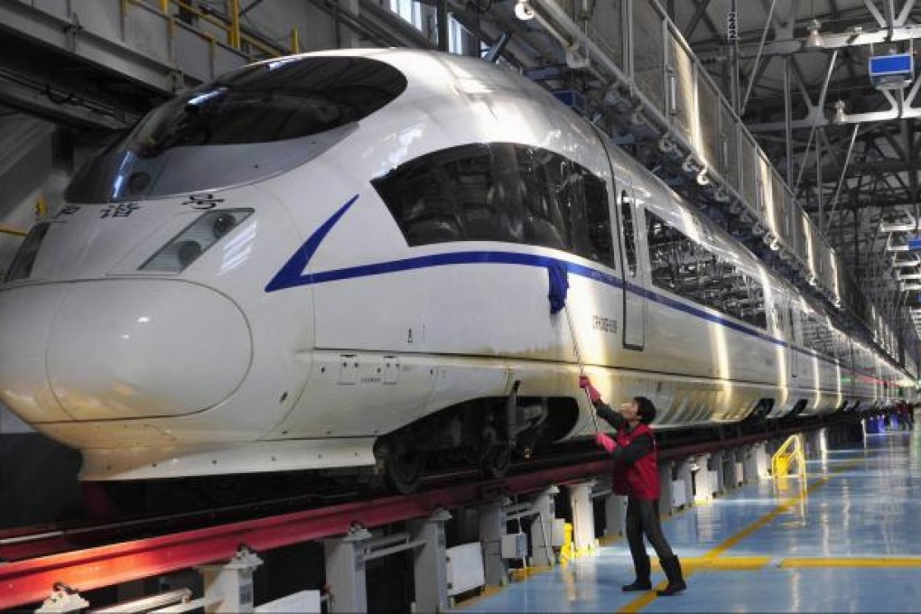 Mainland train makers are on track for a boost as the government may soon issue tenders for new high-speed trains. Photo: Reuters