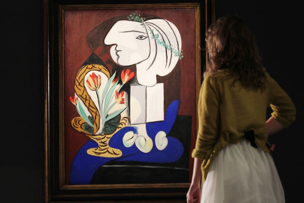 Picasso's Nature morte aux tulipes on show in Hong Kong last month. Photo: Dickson Lee/SCMP