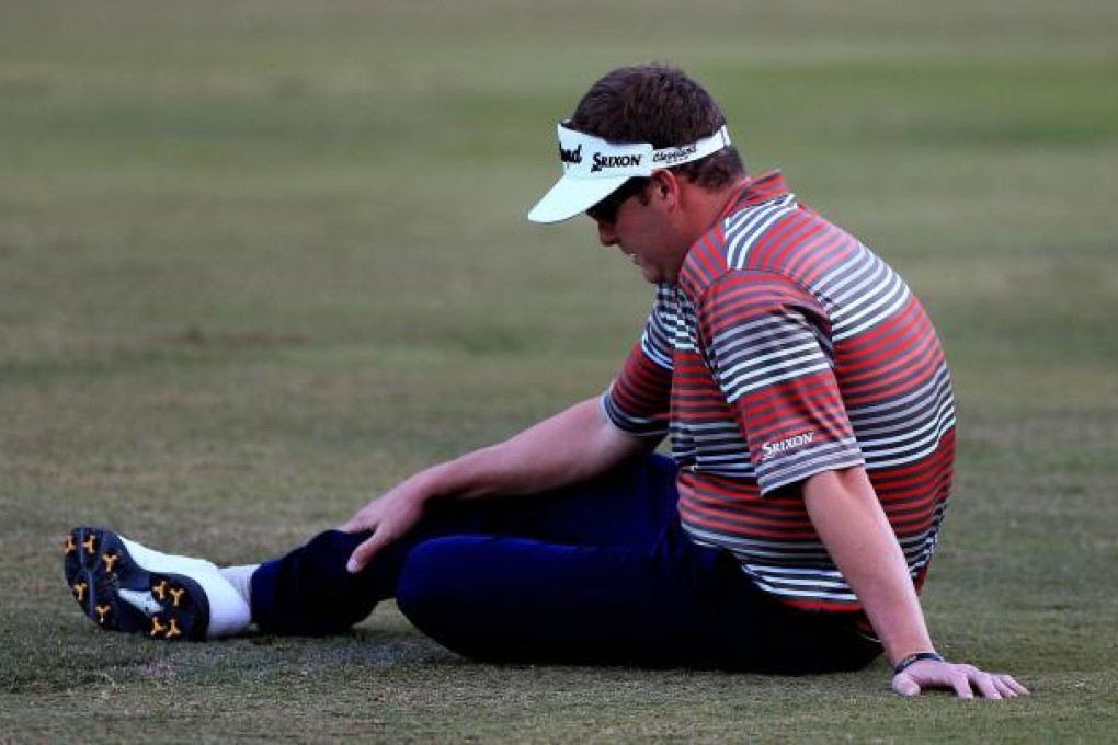 Rookie Charlie Beljan takes a breather during his second round at Disney. Photo: AFP