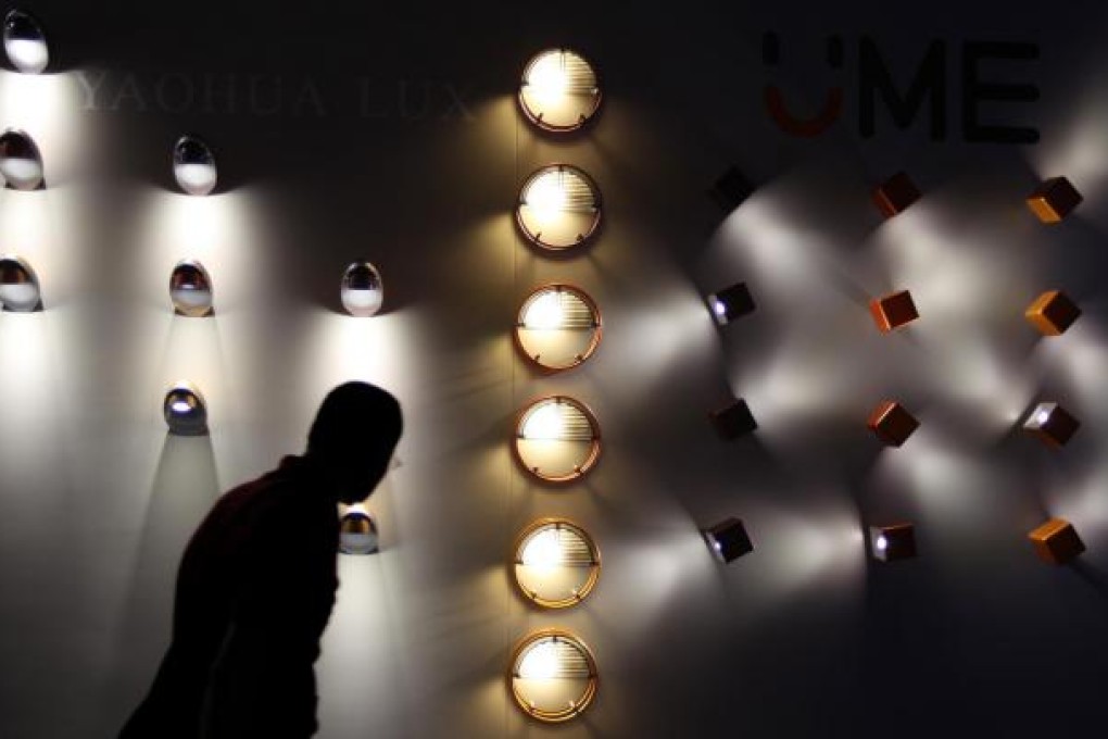 Lights on for visitors at the lighting fair where most of them expect better growth. Photo: Felix Wong