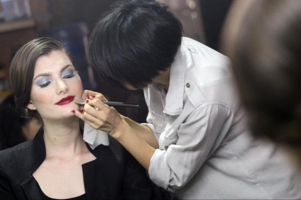 Make-up artist Megumi Sekine says shimmering products are best suited to younger skin. Photo: May Tse