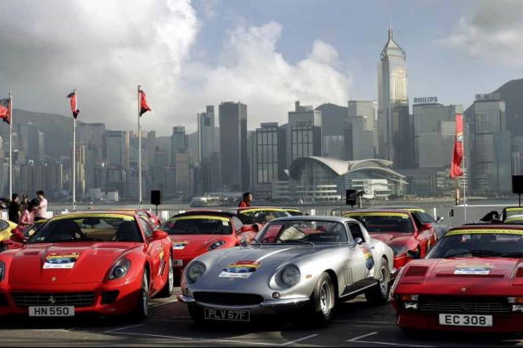 Ferraris in Hong Kong mark the car's 60th anniversary in 2007. Photos: AFP, Jonathan Wong (x2), David Wong, Sam Tsang, Xinhua
