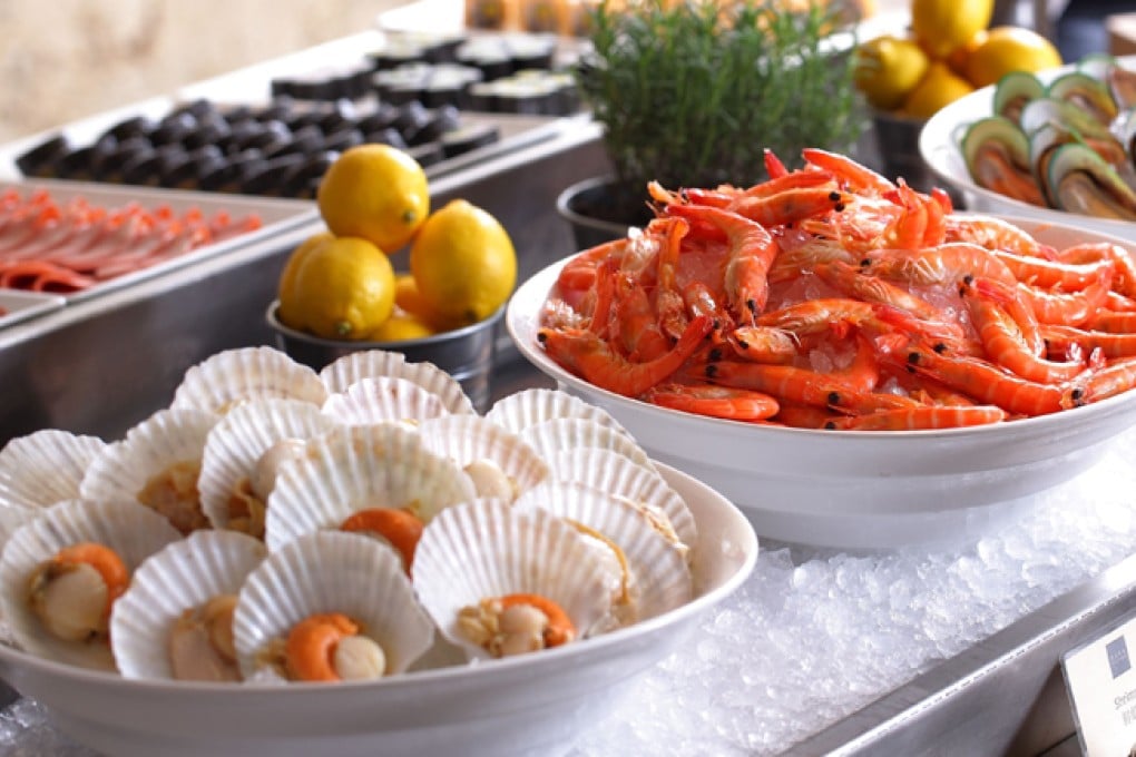 The seafood selection at City Bistro in the Guangzhou Marriott hotel Tianhe