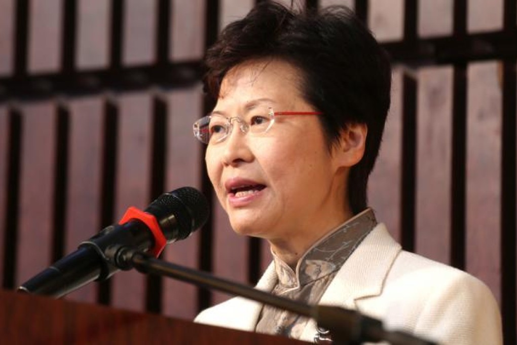 Chief Secretary Carrie Lam Cheng Yuet-ngor