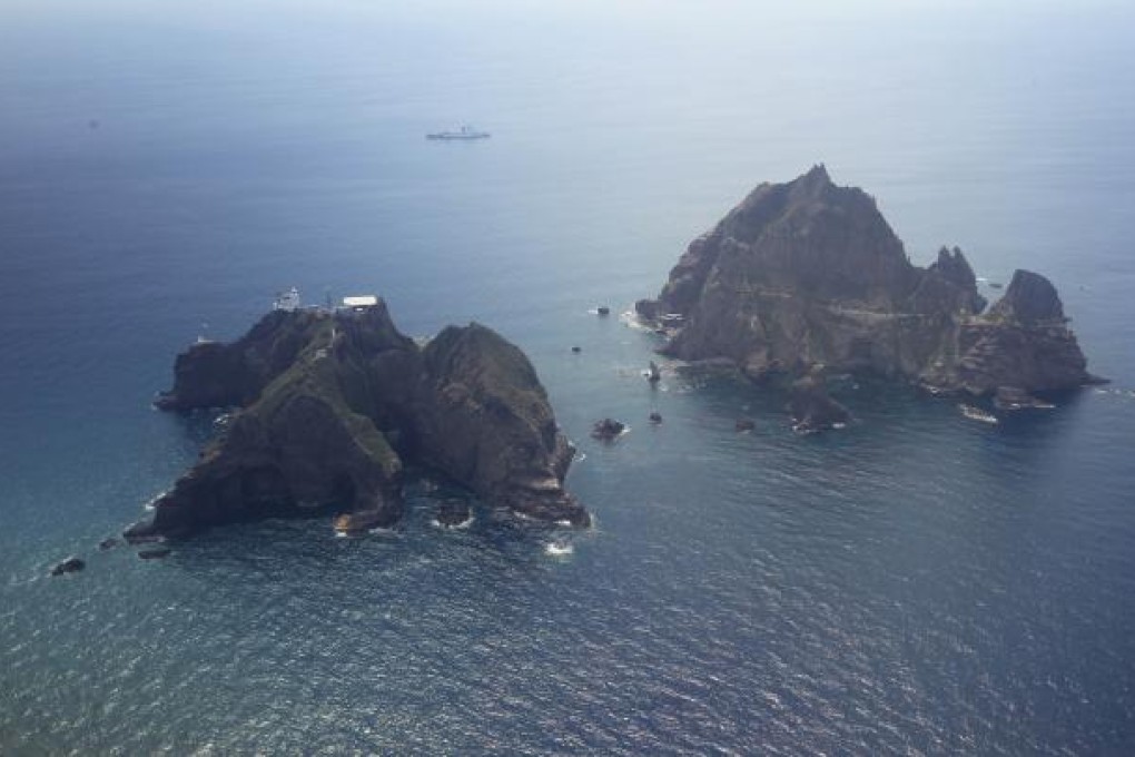 The disputed islands, known as Dokdo in Korea and Takeshima in Japan. Photo: AFP