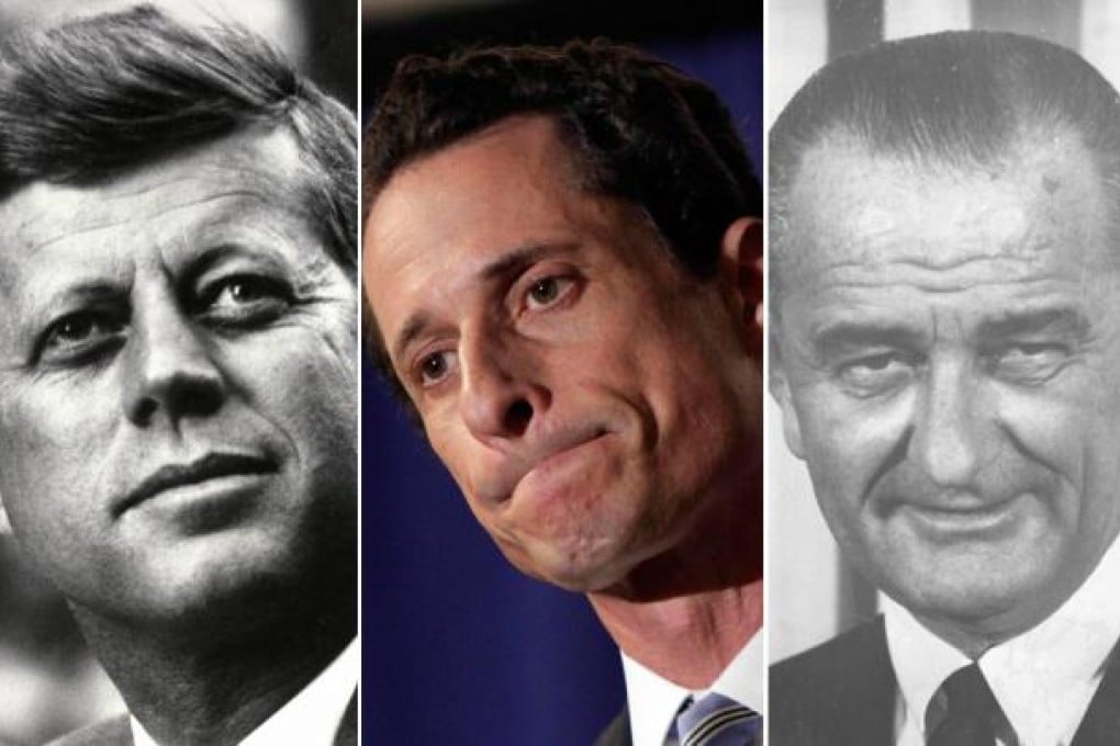 John F. Kennedy, Anthony Weiner, Lyndon Johnson