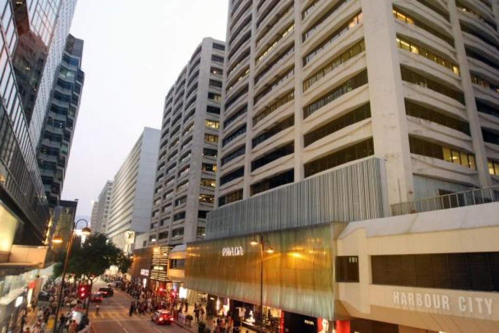 The Harbour City complex in Tsim Sha Tsui is undergoing changes to convert office space to make it suitable for retail use. Photo: Felix Wong