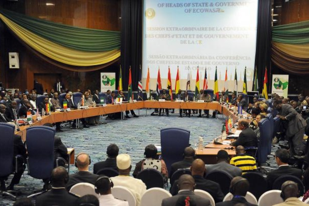 The emergency summit of the Economic Community of West African States, or Ecowas, in session on November 11, 2012. Photo: AFP