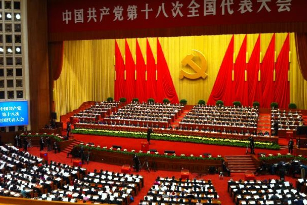 China's Communist Party wraps up its 18th congress on Wednesday. Photo: Simon Song