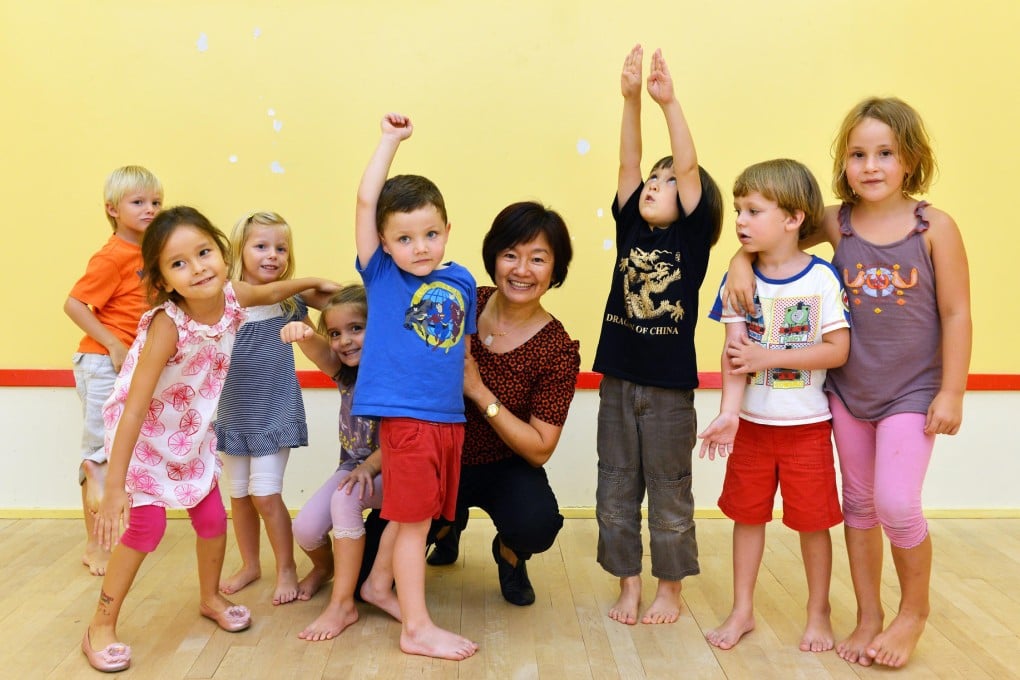Chu Sui-ming teaches a class Dalcroze Eurhythmics.Photo: Thomas Yau