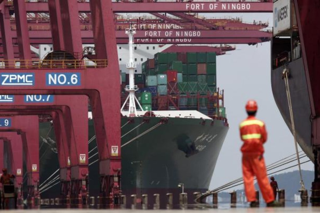 May not be No 6 much longer: Ningbo's global ranking in container throughput rose from 30th in 2002 to sixth in 2011. Photo: Reuters