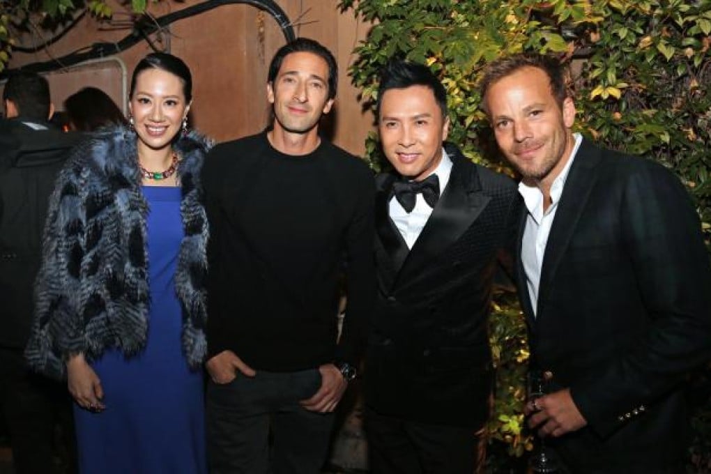 From left: Cissy Wang, Adrien Brody, Donnie Yen and Stephen Dorff at Bulgari's Save the Children event.