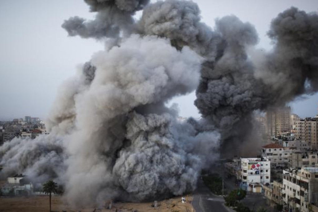 More Israeli missiles hit Gaza City. Photo: AP
