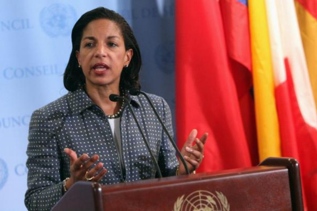 UN ambassador Susan Rice