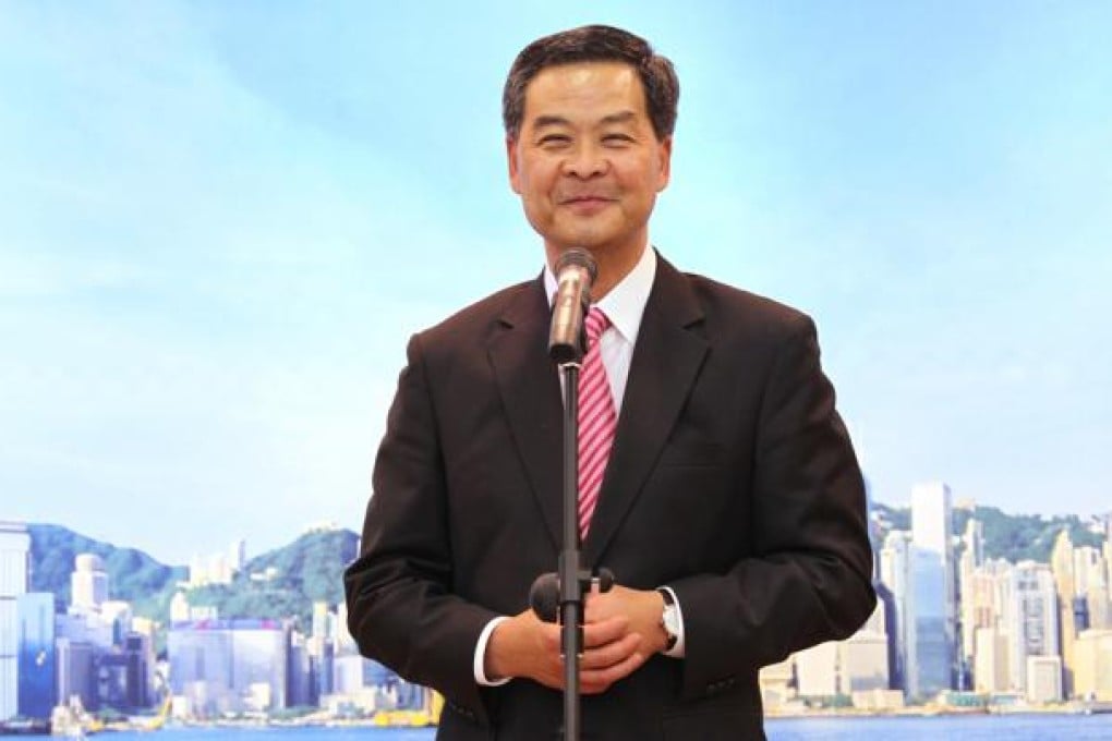 The Hong Kong Chief Executive-elect C Y Leung.