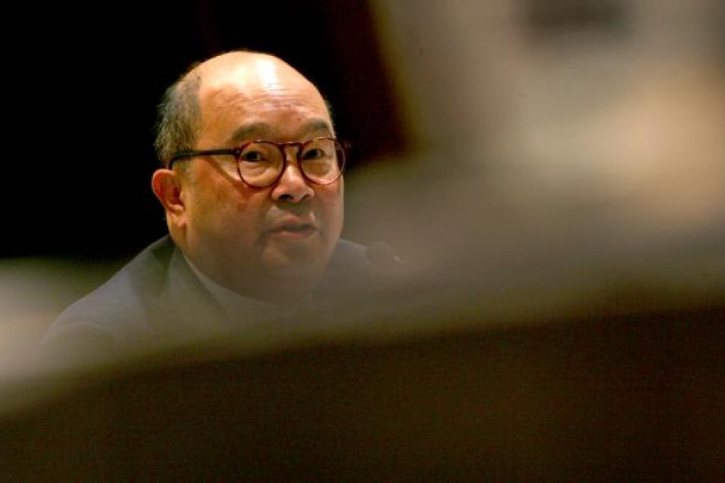 Shiu Sin- por, head of the Central Policy Unit think tanks. Photo: K. Y. Cheng