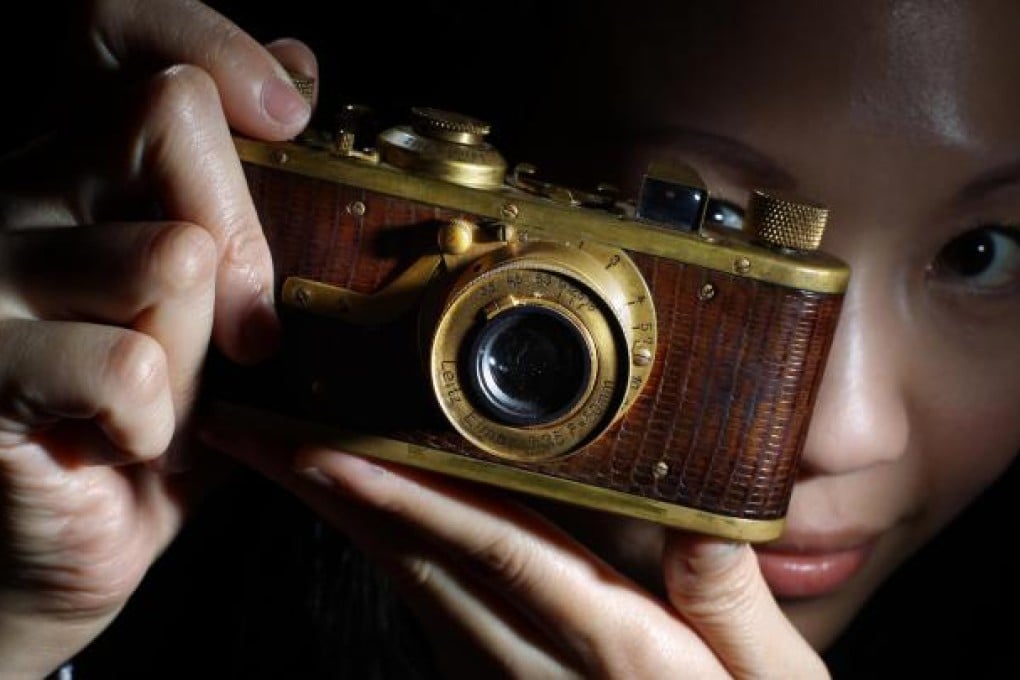 This rare Leica camera is expected to fetch up to HK$1.8 million at the auction. Photo: Sam Tsang
