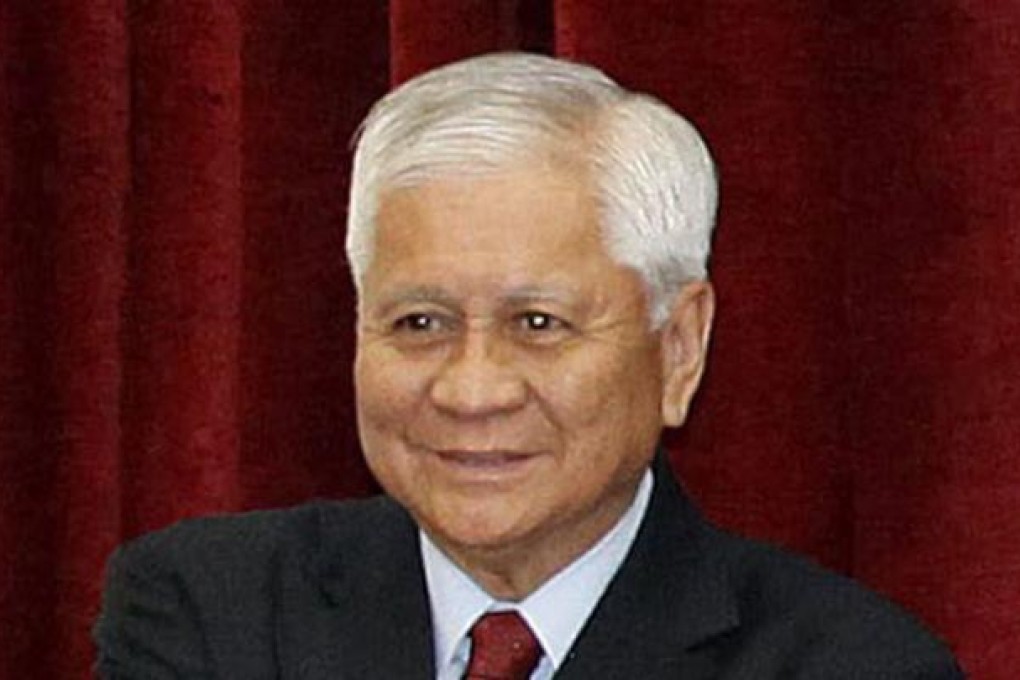 Philippines Foreign Secretary Albert del Rosario. Photo: EPA
