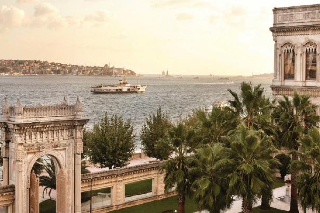 The palatial Ciragan Palace hotel in Istanbul