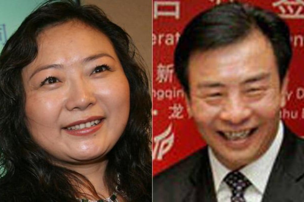 Wu Yajun (left) and ex-husband Cai Kui. Photos: SCMP