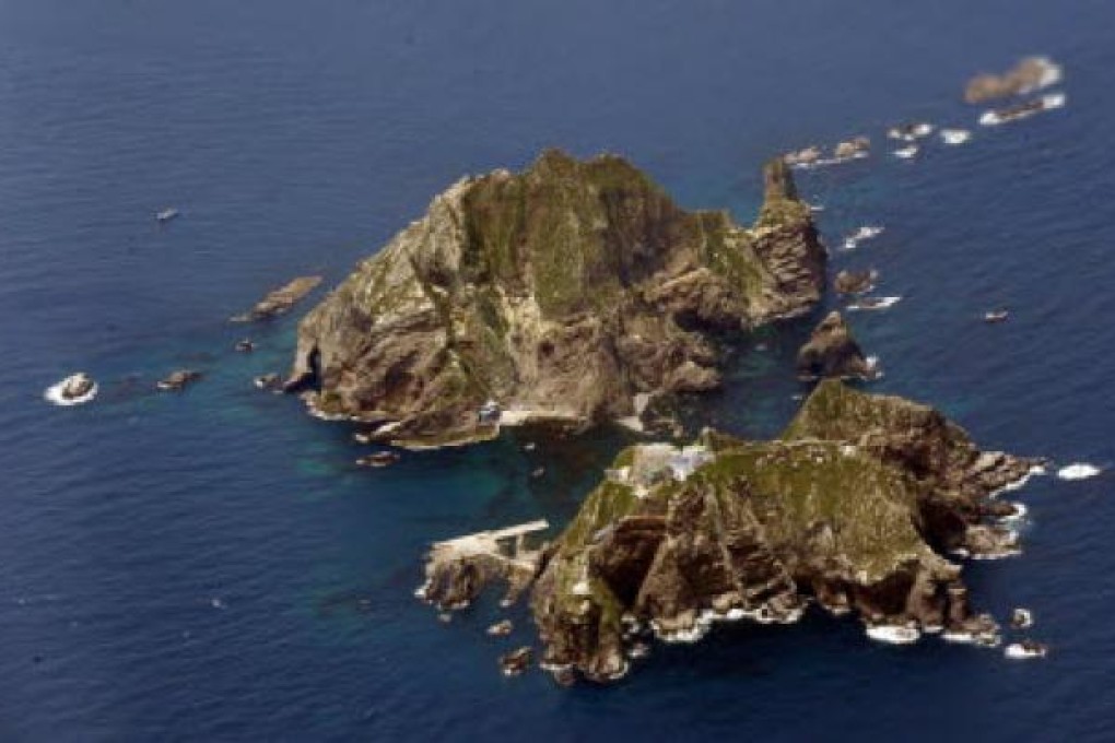 South Korea and Japan are disputing ownership of the islets called Dokdo in Korean and Takeshima in Japan. Photo: AP
