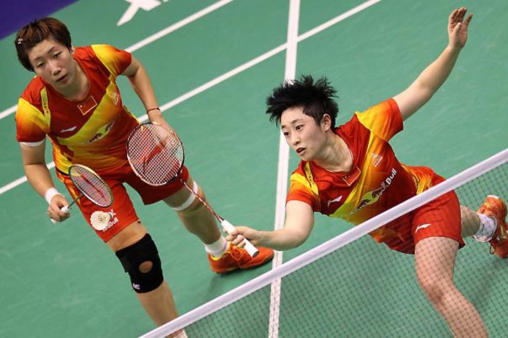 China's Wang Xiaooli and Yu Yang on their way to their quarterfinal victory over South Koreans Eom Hye-won and Jang Ye-na at the Hong Kong Open. Photo: K.Y. Cheng