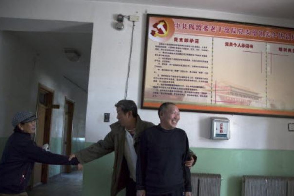 An old hospital administration building in Xilinhot in northern China’s Inner Mongolia. Photo: AP