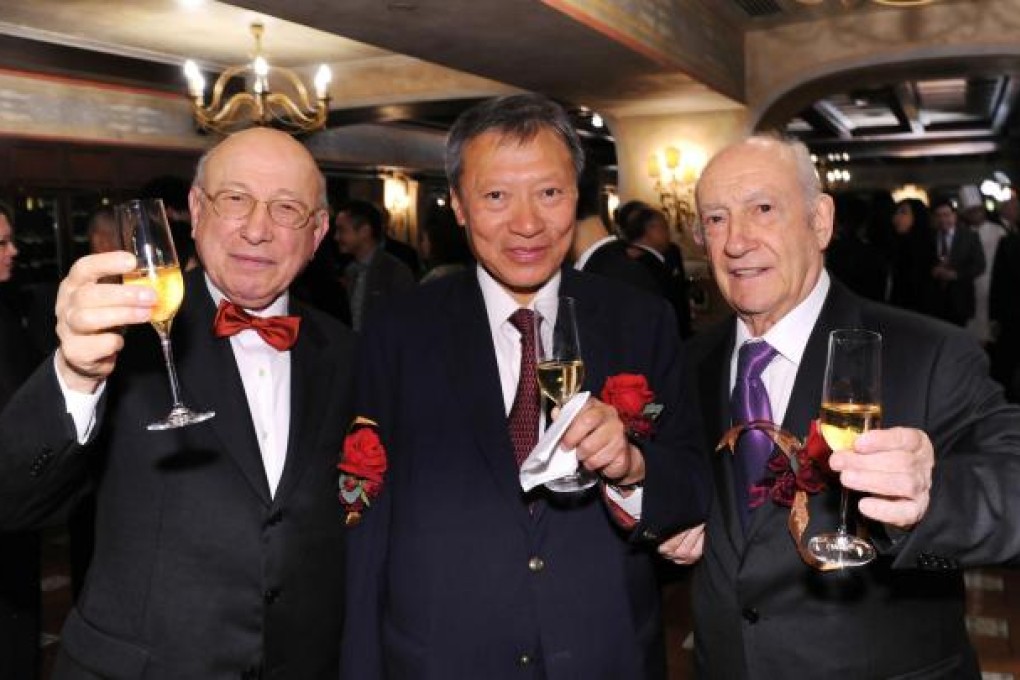 Francesco Sabatini (left), Walter Kwok and Silvestro Sabatini.