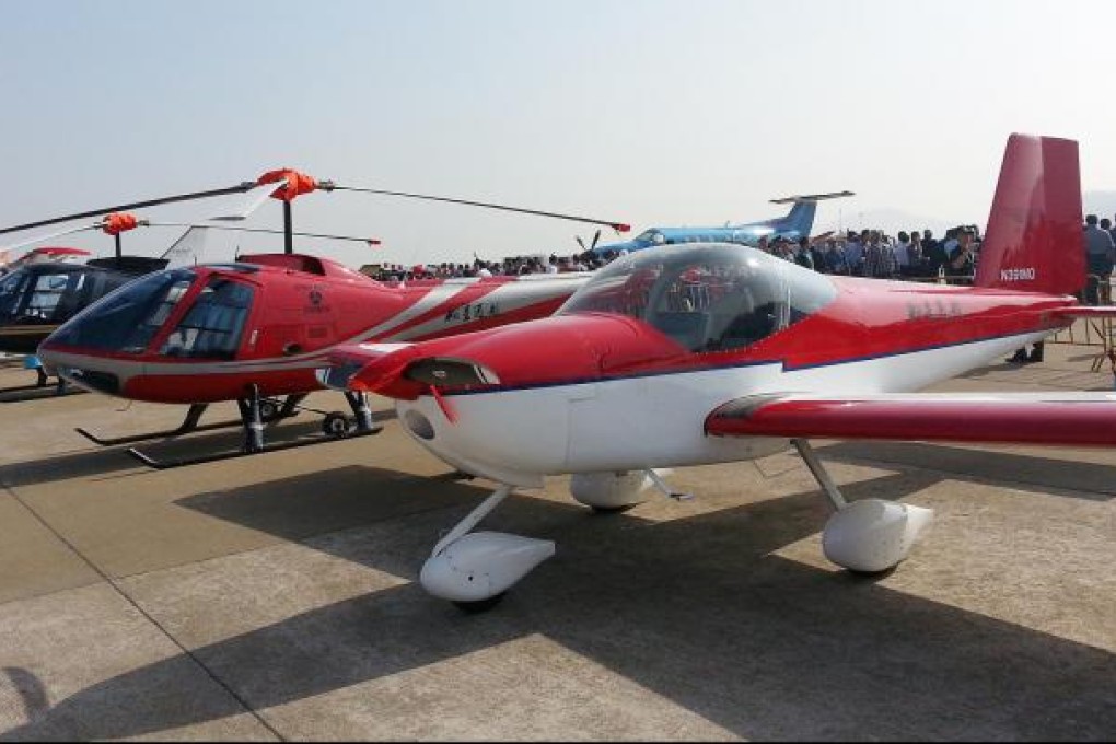 Buying general aircraft, as displayed at the recent 9th China International Aviation &amp; Aerospace Exhibition in Zhuhai, is easy. Getting into the air is hard. Photo: Charlotte So