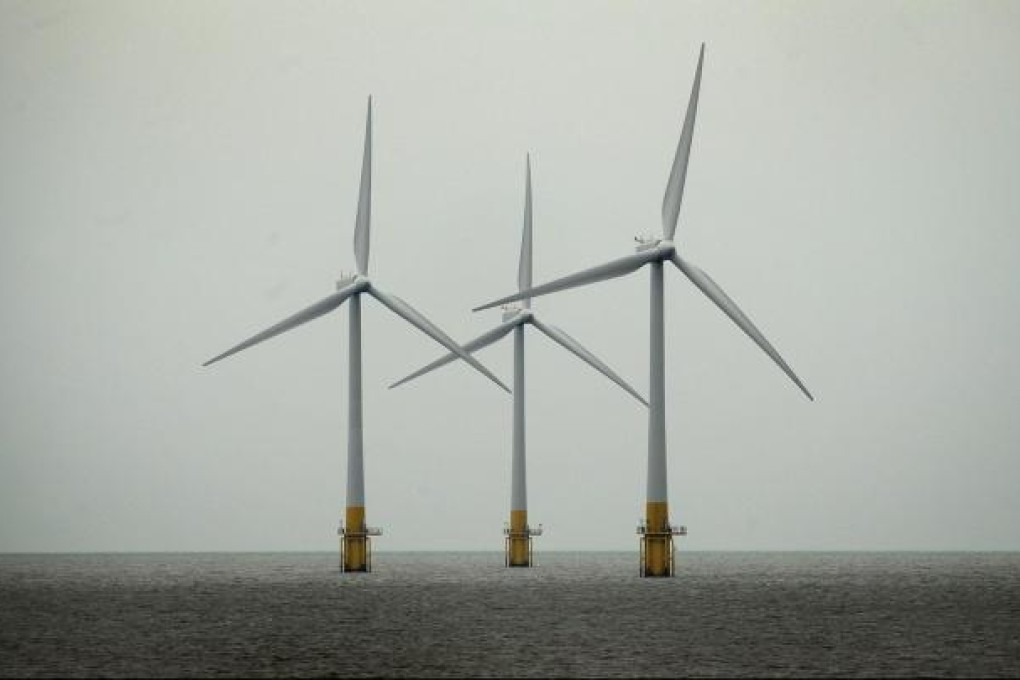 The wind farm industry is trying to shift focus away from the windy northern regions which suffer from power transmission bottlenecks, and towards coastal areas. Photo: AFP