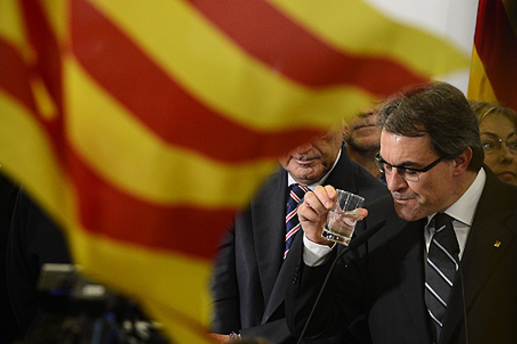 Artur Mas, leader of centre-right Catalan Nationalist Coalition (CiU), saw his support plunge in elections on Sunday. Photo: AP